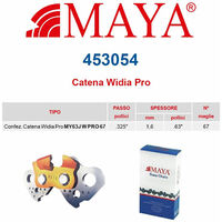 Catena confezionata in Widia PRO .325" 1.6 mm - .063" 67 maglie con antirimbalzo - 453054