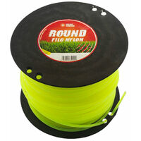 Rotolo 2 Kg filo Giallo Fluo Quadro diametro 2.7 mm Lunghezza 260 metri