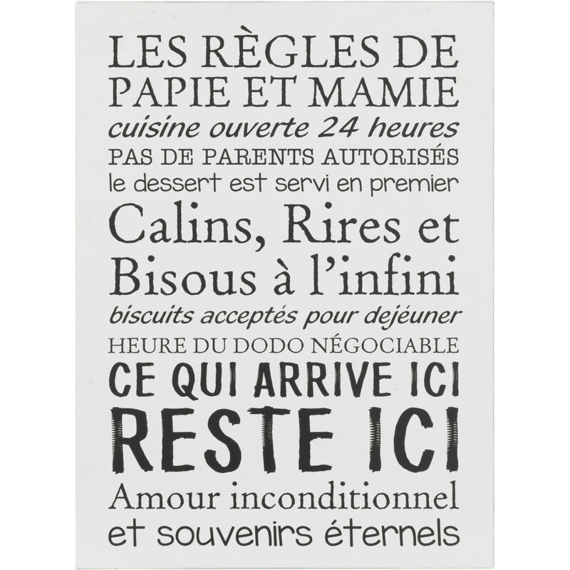 Pancarte Toilette Anglais/Français Métal Blanc/Gris Assortiment De