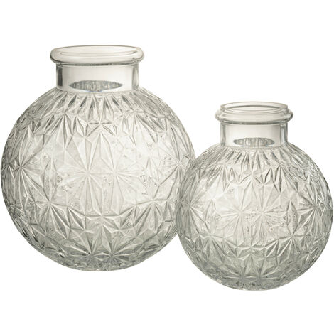 Vase boules verre transparent large - J-Line