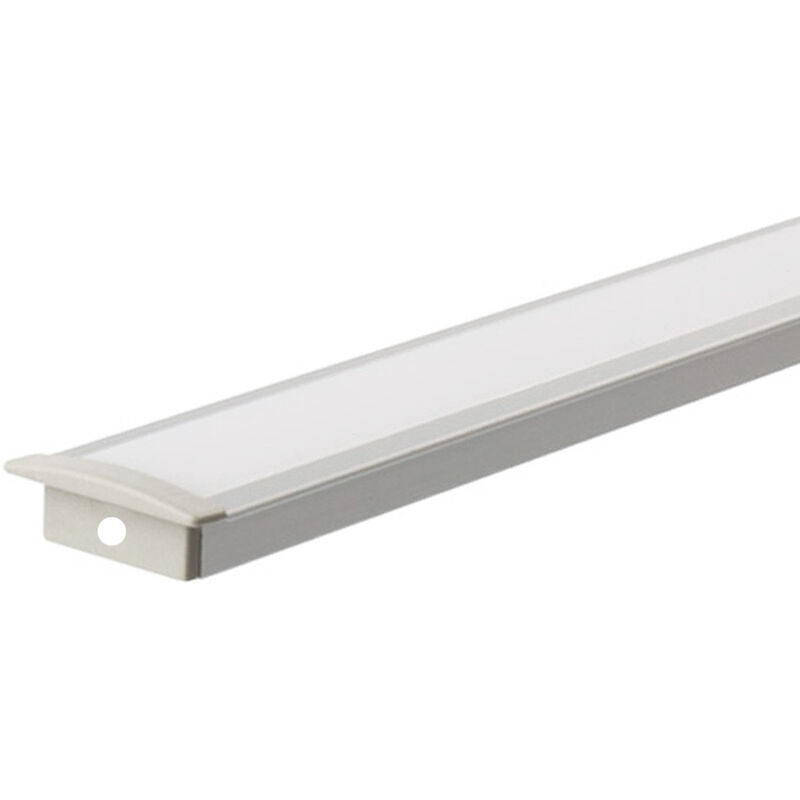 Profilo Alluminio incasso 2m per Striscia led BARRA-12-2M MINIMO ORDINE 5PZ