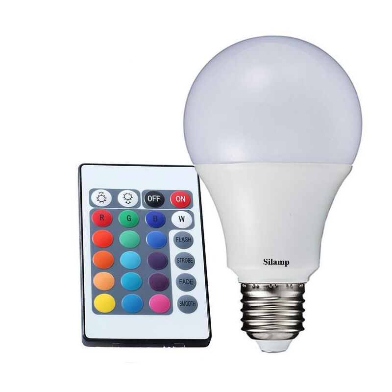 Lampadina intelligente RGB Luce a LED con telecomando Lampadina cambia  colore