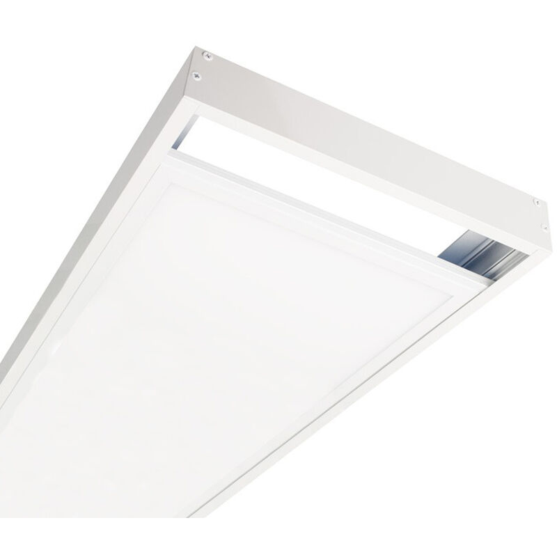 CORNICE BIANCA PER FISSAGGIO A PLAFONE PER PANNELLO 30x60 cm - ACCESSORI  LED - Euro Point