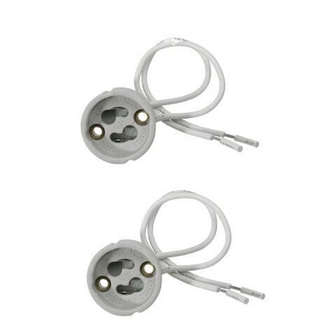 Raccordi Per Faretti: GU10 Adattatore Per Faretti Rotondo Nero - Foto 11