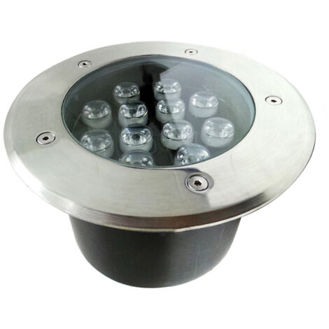 Faretto LED incasso 12W 230v 12x1w calpestabile carrabile F24-12X1WLuce Neutra Naturale 4200k
