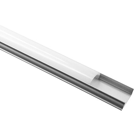Profilo Alluminio 1m superslim 7 mm per Striscia led copertura opaca