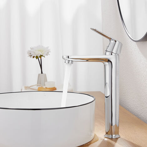 Rubinetto Miscelatore per Lavabo bagno completo di accessori X002-2