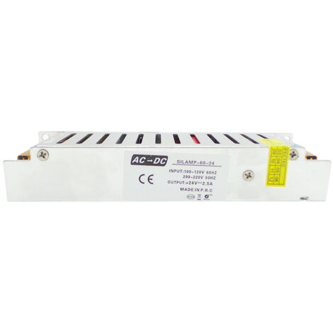 Trasformatore LED 60W 24v DC Per Striscia Lampadine 2.5A Alimentatore - 2