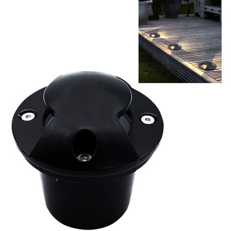 Faretto LED 3W calpestabile da incasso pavimento IP65 2 fasci FE24-3W-2Luce Calda 3000k