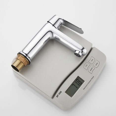 Rubinetto Miscelatore per Lavabo bagno completo di accessori X002-1