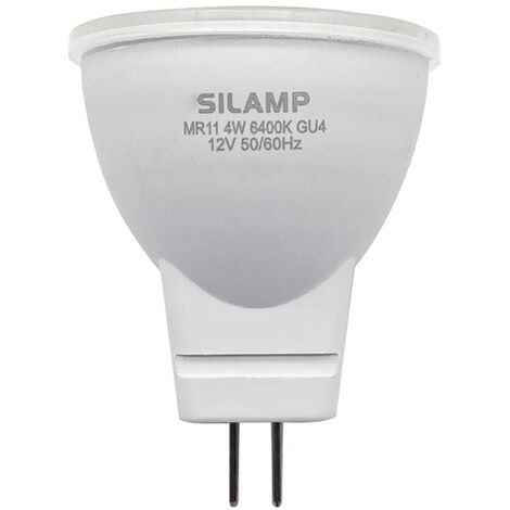 Lampadina LED 4w 12v DC corrente continua faretto spot GU4 MR11-12V-4WLuce Fredda 6400k