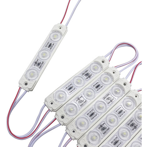 Modulo 3 LED Bianco freddo ad Alta Luminosità - 12V