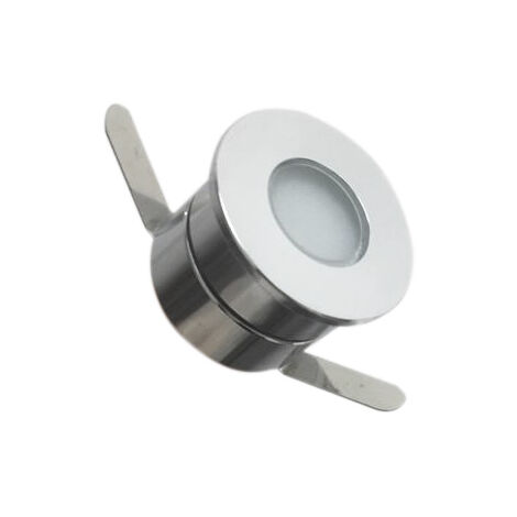 Faretto LED 1w 12v Calpestabile per Esterno, piscina, fontane IP65 F.I.28-32mmLuce Blu 7500k