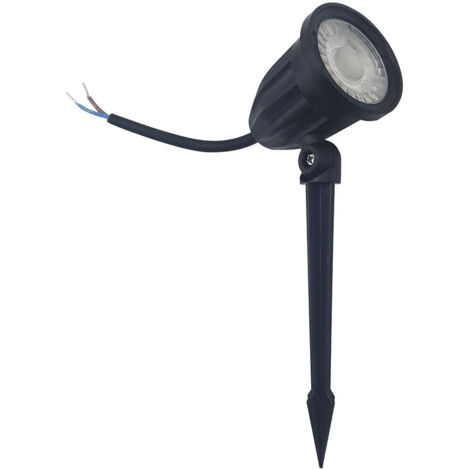 FARETTO LED A PICCHETTO 8W 220V DA GIARDINO IP65 STAFFA INCLUSA SILAMPLuce Neutra Naturale 4200k