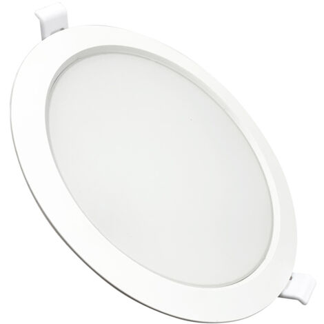 Faretto LED 220v da incasso 18W rotondo Bianco diametro 170mm F.I.142-160mmLuce Calda 3000k