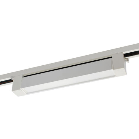Barra a LED 20W Bianca diffusore opaco binario monofase BARLED-MONO-20W-BIANCOLuce Neutra Naturale 4200k (1/5)