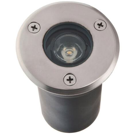 Faretto LED 3W calpestabile da incasso da interno ed esterno F83-1X3WLuce Calda 3000k