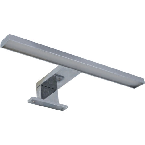 LAMPADA APPLIQUE LED 6W DA BAGNO SPECCHIO ARGENTO SILAMP B110-6WLuce Neutra Naturale 4200k