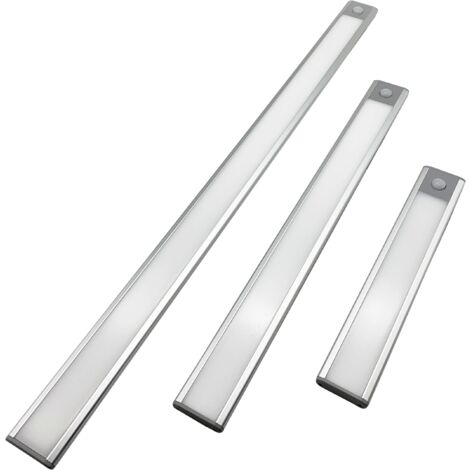 Lampada led ricaricabile usb barra luminosa luce 4000K IP40 sensore PIRLunghezza 24CM