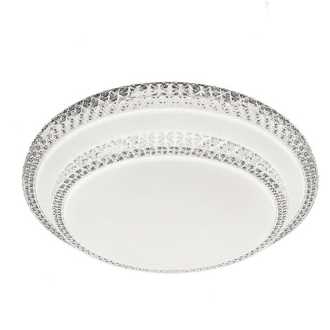 Plafoniera LED Rotonda da 24w 39cm lampada a parete effetto stellato designLuce Neutra Naturale 4200k