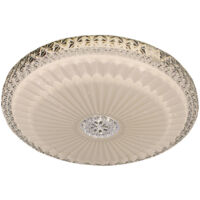 PLAFONIERA ROTONDA DESIGN 36W A LED LUCE EFFETTO STELLATO DIAMETRO 390 MM SILAMPLuce Neutra Naturale 4200k