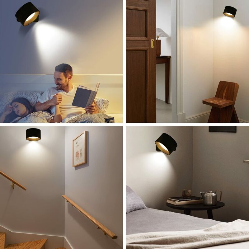 Applique Murale Interieur Led Rechargeable Avec Dtecteur De Mouvement 3  Mode De Luminosit Lampe Murale Sans Fil Portative Pour Chambre Le Salon  Couch 