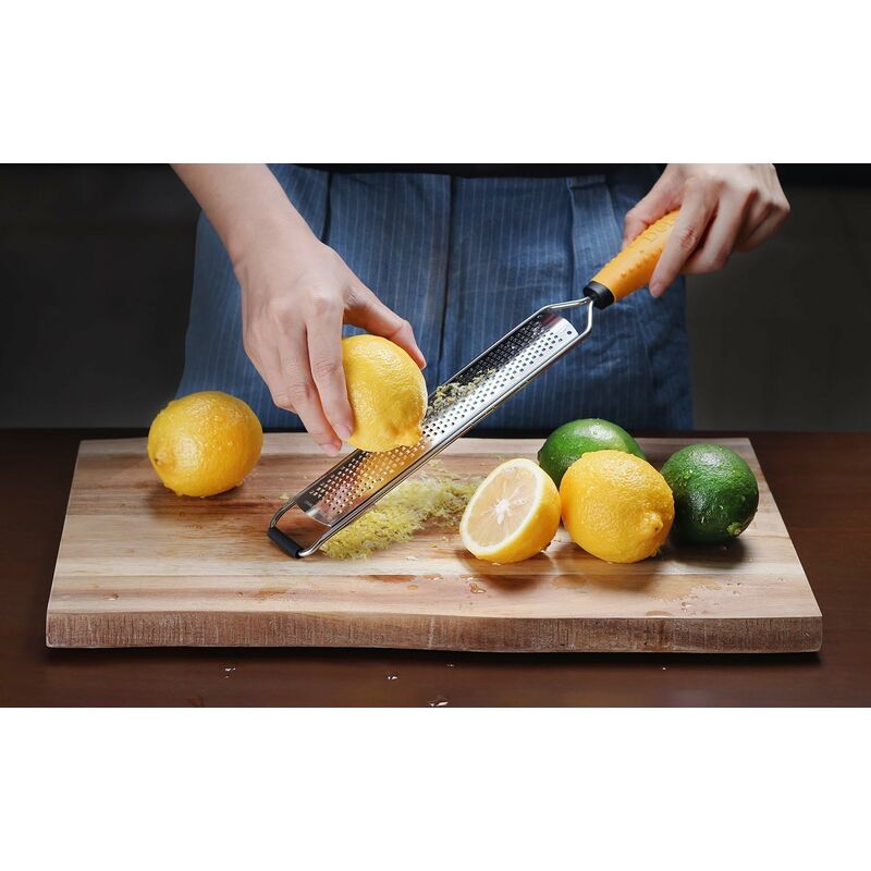 Zesteur d'agrumes et de citron, râpe à fromage en acier inoxydable, outils  de râpe à fromage, zesteur de citron, éplucheur de fruits, gadgets de  cuisine - Outil de cuisine portable, passe au