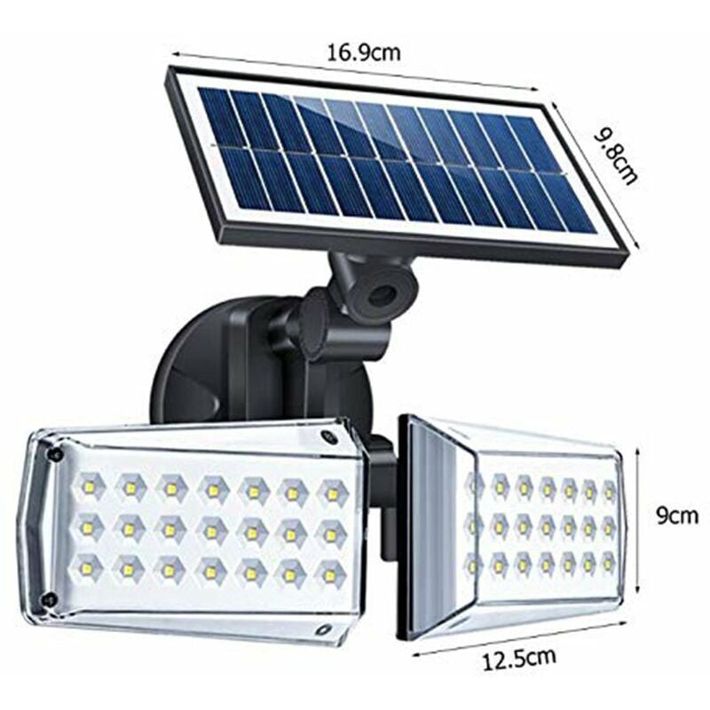 Lampe Solaire Extérieur 150 LED 2 Pack, [Version Innovante 2200mAh