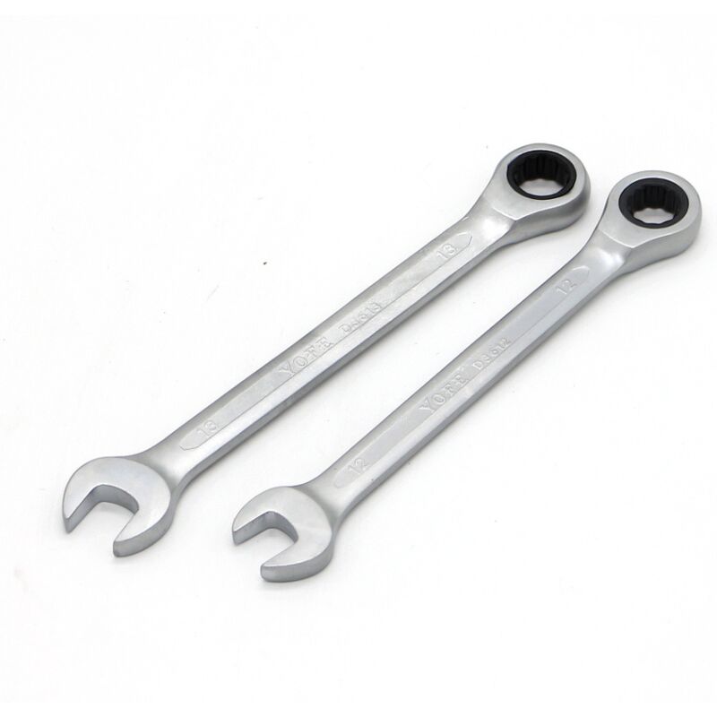 Clé à Cliquet Double Ouverture 10mm - Acier Chrome Vanadium, 72 Dents, Pour Mécanique Auto