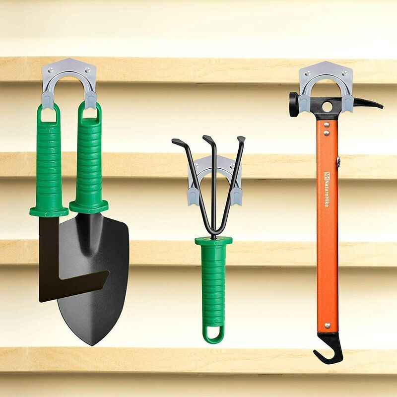 18 Crochets De Rangement GZcaiyun - Porte-Outils Mural - Fer Renforcé - Pour Garage Et Jardin