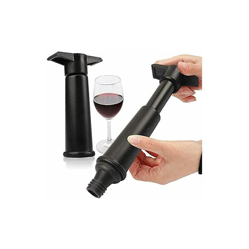 Pompe à vin Pompe à vide en acier inoxydableUtilisée pour la conservation  du vin, la pompe à vin est utilisée pour éliminer l'air et la conservation  du vin sous vide, avec 4
