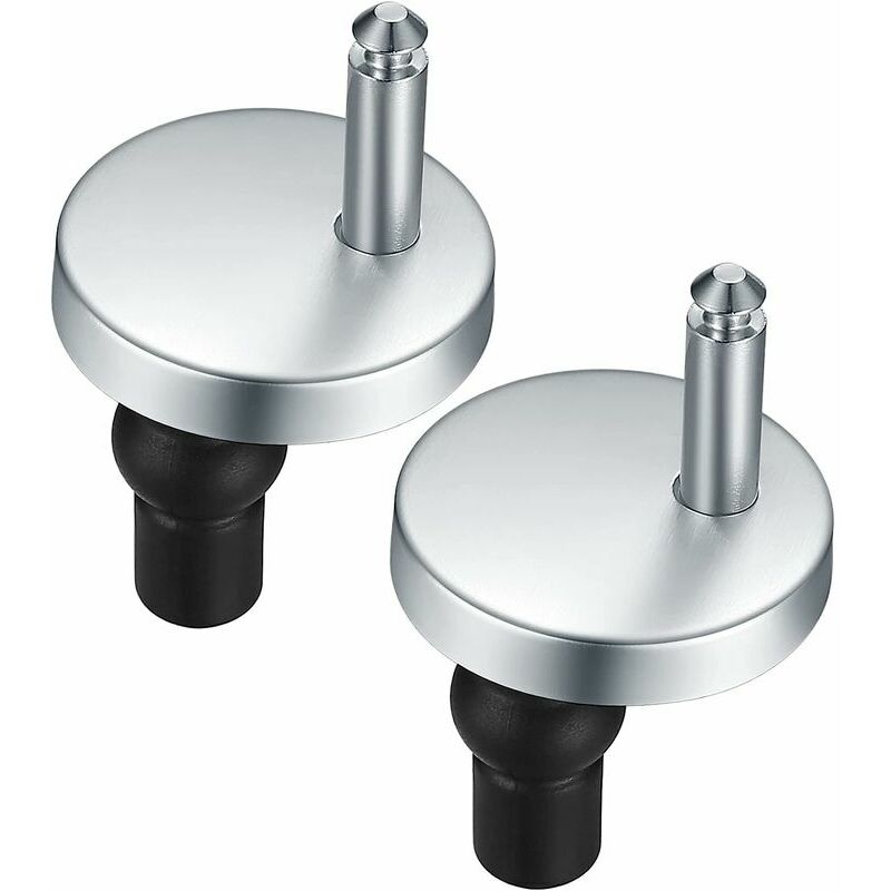 Momowin Lot De 2 Charnières Abattant WC - Fixation Rapide Universelle En Acier Inoxydable
