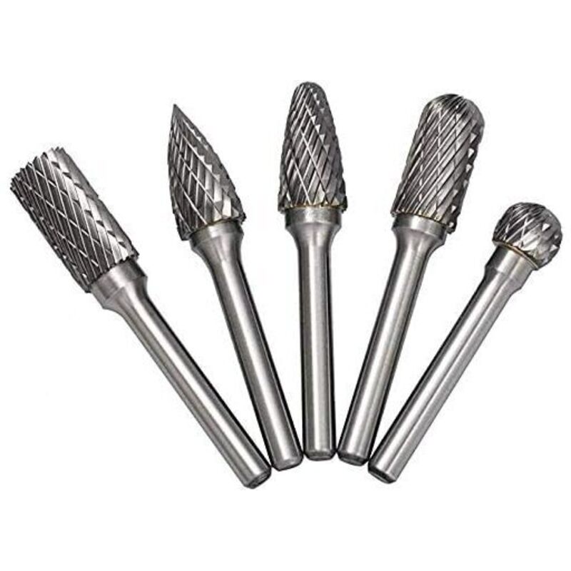 10 Fraises Carbure CNC 3.175x17mm Double Bille - Gravure/Coupe Cuivre, Alu, PVC