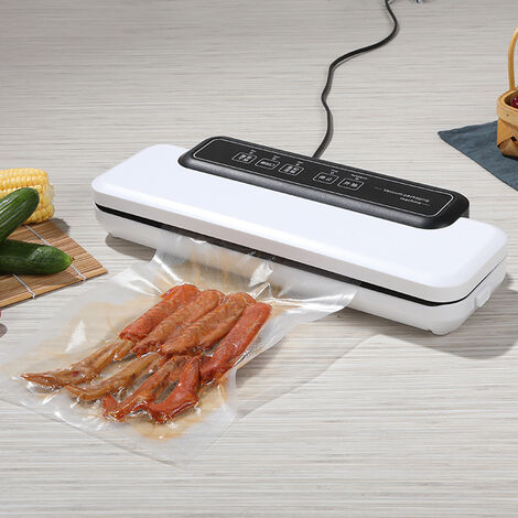 Machine à sceller sous vide, machine à sceller les aliments automatique pour bac à légumes, avec indicateur LED de mode aliments secs et humides