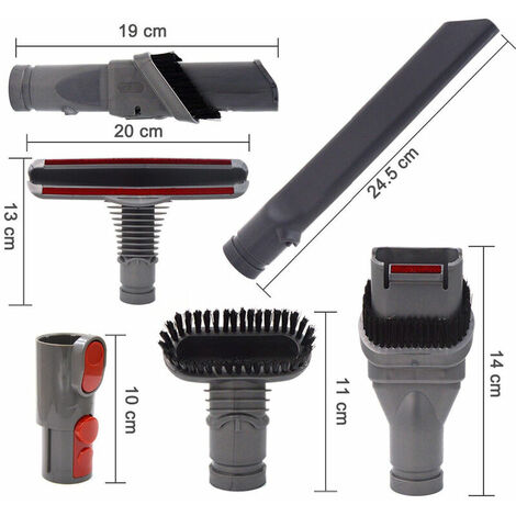 Brosse Kit Accessoires pour Dyson V8 V7 Aspirateur avec Adaptateur,Total Clean Pièces pour Dyson V6 DC45 DC35 DC52 DC29 DC62 DC33 DC34 etc