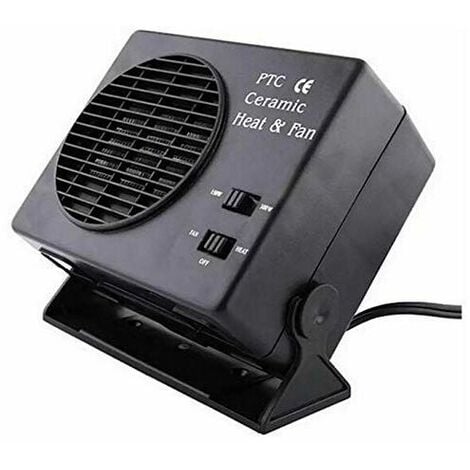 Chauffage de voiture - TOTMOX 12V 2 en 1 dégivreur de voiture portable,  ventilateur de refroidissement de voiture chaud et froid avec prise  allume-cigare 