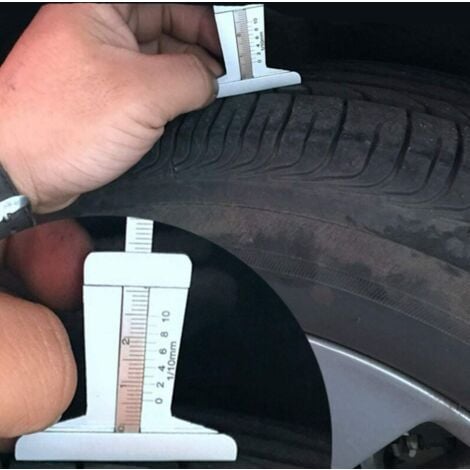Jauge de profondeur de bande de roulement de pneu 0-30mm vernier
