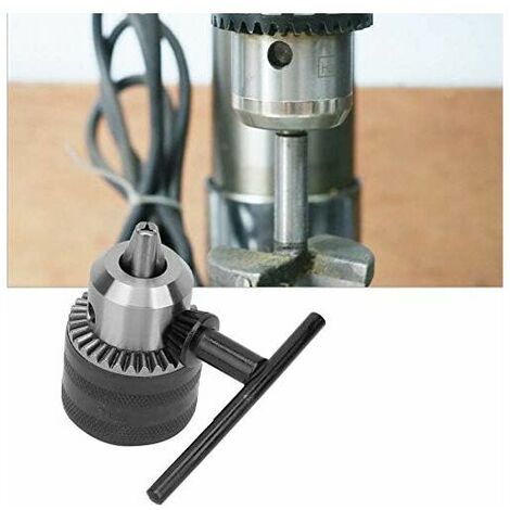 B16 de 1.5-13MM Mandrin , Accessoires pour perceuses Mandrins de Perceuse Changement Rapide Mandrin Avec Clé Adaptateur d'outil de fraisage d'adaptateur