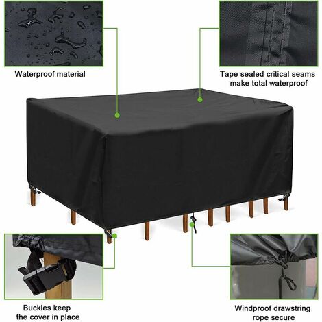 ZDLLDZ Housse Salon De Jardin Exterieur 140x110x82cm/LxWxH