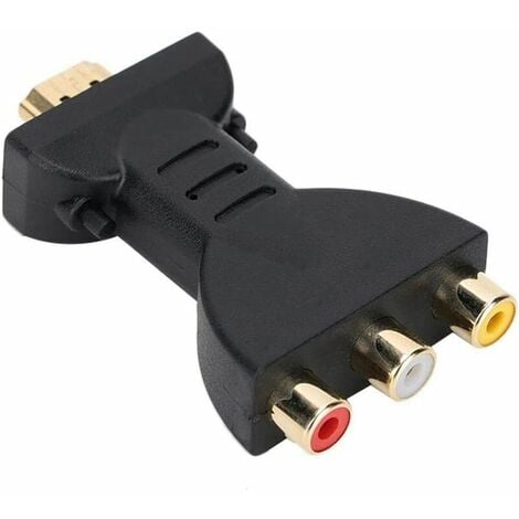 Convertisseur HDMI TO AV rouge-blanc-jaune câble adaptateur hdmi vers av  3rca