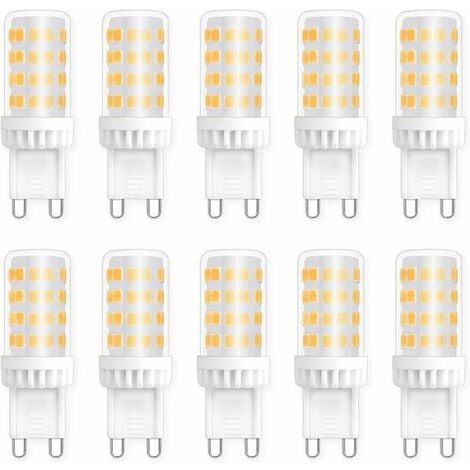 Ampoules LED G9 5W, Equivalente 40W 50W Halogène Lumière, 450LM, Blanc  Neutre 4000K, AC 220V, Culot