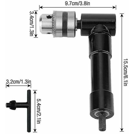 Mandrin De Perceuse Angle Droit Adaptateur De Fixation De Perceuse Fil