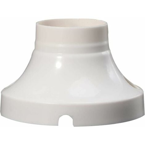 4 Pcs E27 Douille d'ampoule, E27 Supports de lampe Rond en plastique douille  de base de vis, Support de lampe Support de douille (blanc)