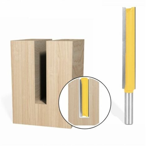 3Pcs 8mm Queue Fraises de Fraisage extra longues, Fraise à Bois Fraise Extra-longue Fraise droite à bout 8mm x 1/2quot x 50mm, 8mmx 1/2quot x 63mm, 8mmx 1/2quot x 76mm