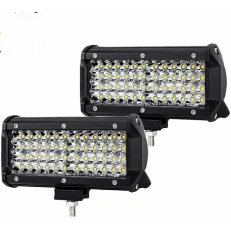 2 PCS Phare de Travail Led 12v, 132W Phares Longue Portee Led Moto 4x4  projecteurs antibrouillard LED Feux Travail Led de Recul pour Tracteur,  Bateau, Camion, Voiture