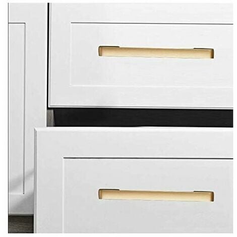 10pcs 128mm Poignée pour placard Poignée de placard doré Arc Bâton Cuisine Armoire Porte
