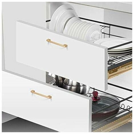 10pcs 128mm Poignée pour placard Poignée de placard doré Arc Bâton Cuisine Armoire Porte