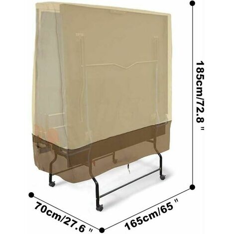 Housse de protection pour table de ping-pong Housse de protection pour  capot de protection, 165 x 70 x 185 cm 