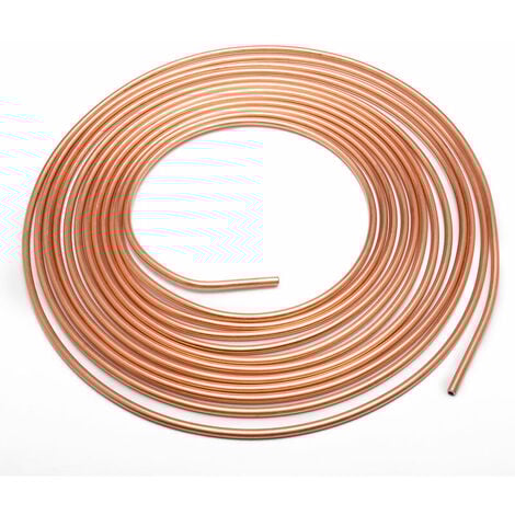 Bobine de tuyau de frein en cuivre-nickel et kit de montage 3/16 OD 25 pi rouleau de bobine