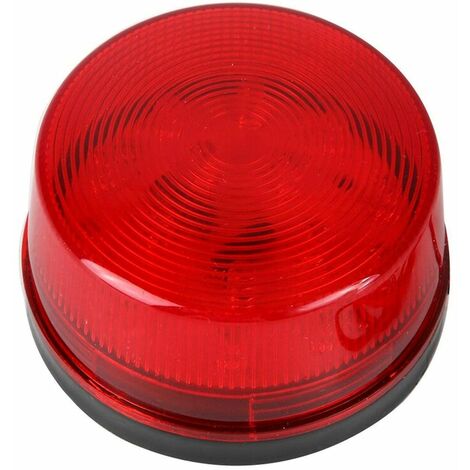 Haute 15 LED rouge stroboscopique d'urgence clignotant signal d'avertissement de trafic lumière clignotante pour lumière d'alerte intérieure ou utilisation de nouveauté(24V)